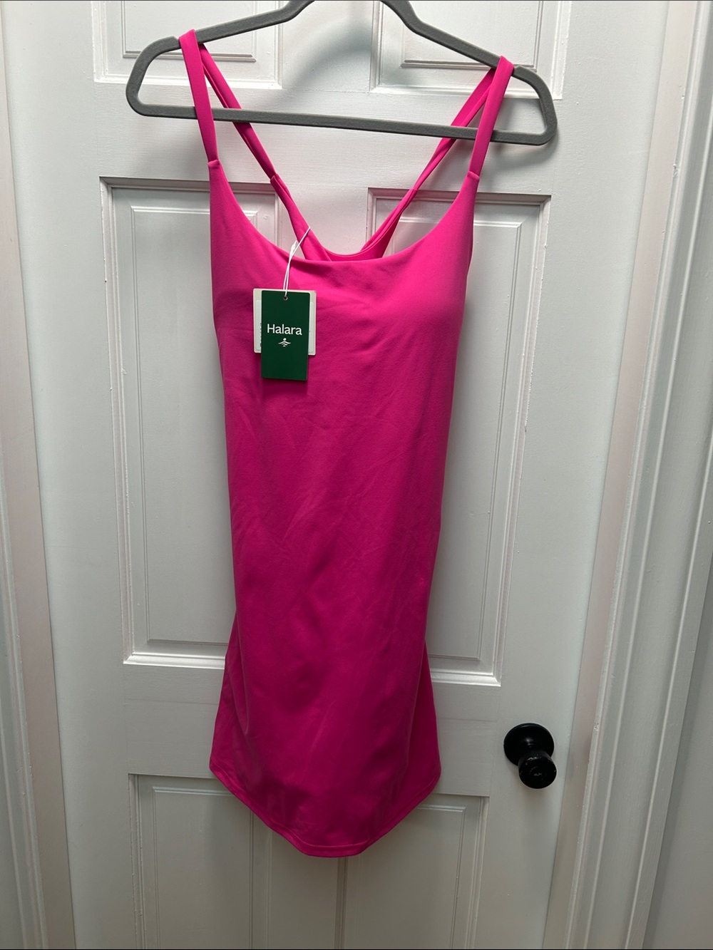 HALARA Bright Pink Double-Strap Athletic Dress - Picture 1 of 5